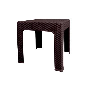 Bistro Rattan kerti asztal, 42 x 48 x 48 cm, wenge