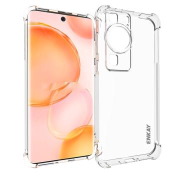 ENKAY AIRBAG Extra odolný kryt Huawei P60 Pro priehľadný