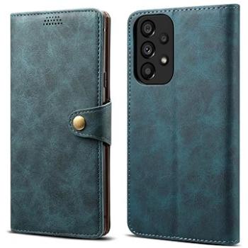  Lenuo Leather flipové pouzdro pro Samsung Galaxy A53 5G, modrá (348277)