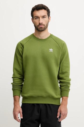 Mikina adidas Originals Essentials zelená farba, s nášivkou, JW3523