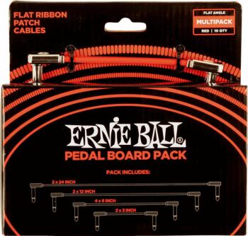 Ernie Ball Flat Ribbon Patch Cables Pedalboard 15 cm-30 cm-60 cm-7,5 cm Zalomený - Zalomený Patch kábel