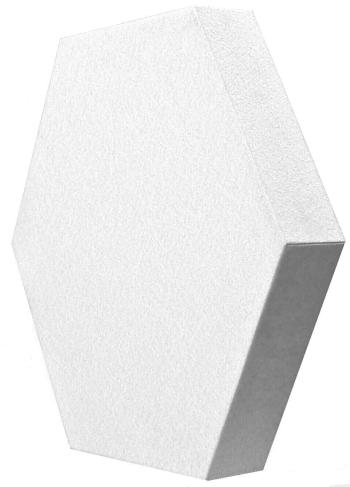 Mega Acoustic HexaPET 3 cm White Absorpčný penový panel