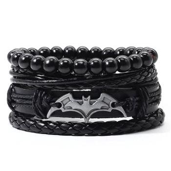 Predator Q1 Kožený náramok Batman – sada 4 ks – Q07 (15967)