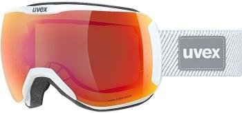 UVEX Downhill 2100 CV Planet Planet White Shiny/Mirror Scarlet/Green Lyžiarske okuliare