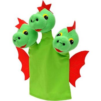 Drak trojhlavý 31 cm, maňuška (8590121224642)