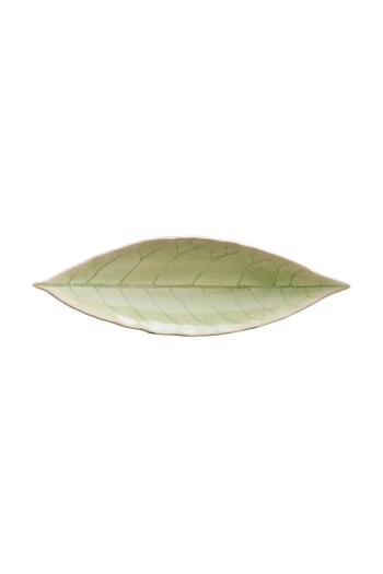 Servírovací tanier Costa Nova Riviera Laurel 18 cm zelená farba