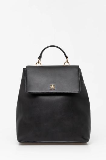 Ruksak Tommy Hilfiger dámsky, čierna farba, malý, jednofarebný