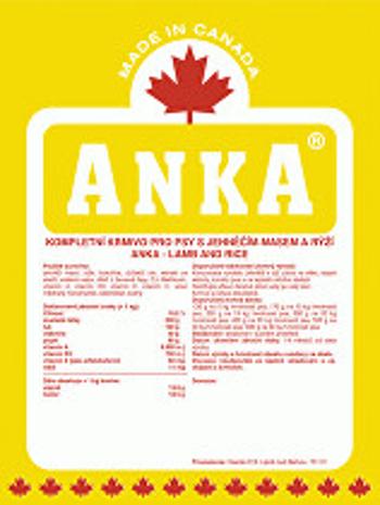 Anka Lamb& Rice 18kg