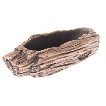 Betónový obal na kvetináč Brown bark, 20 x 6 x 10,5 cm