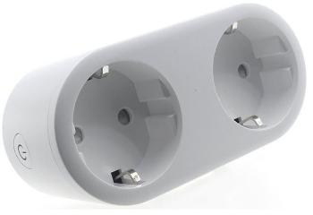 Okos konnektor iQ-Tech SmartLife WS017, Wi-Fi 2x aljzat, 16A