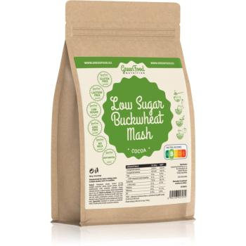 GreenFood Nutrition Low Sugar Buckwheat Mash pohánková kaša s nízkym obsahom cukru príchuť Cocoa 500 g