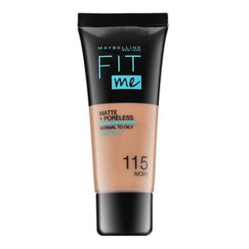 Maybelline Fit Me! Foundation Matte + Poreless tekutý make-up so zmatňujúcim účinkom 115 Ivory 30 ml