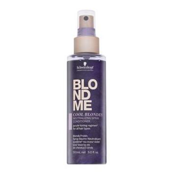 Schwarzkopf Professional BlondMe Cool Blondes Neutralizing Spray Conditioner bezoplachový kondicionér pre platinovo blond a šedivé vlasy 150 ml