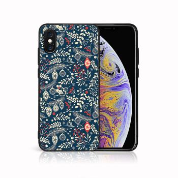 MY ART Kryt s vianočným dizajnom Apple iPhone X / XS MISTLETOE (070)