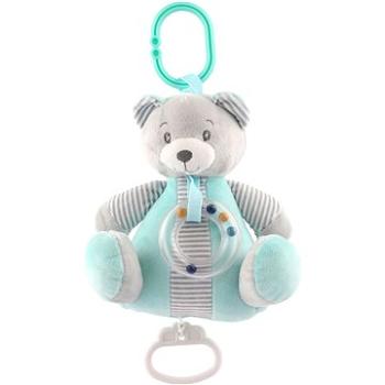Teddies Medveď naťahovací hrací strojček zelený (5904209891108)