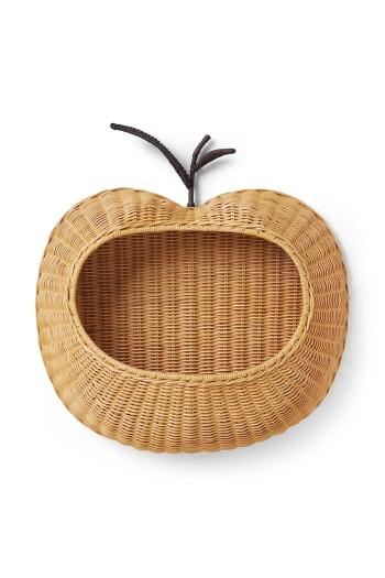 Úložný nástenný kôš ferm LIVING Apple béžová farba