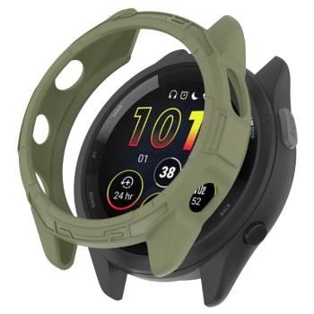 TPU HALF COVER Obal pre Garmin Forerunner 265 zelený