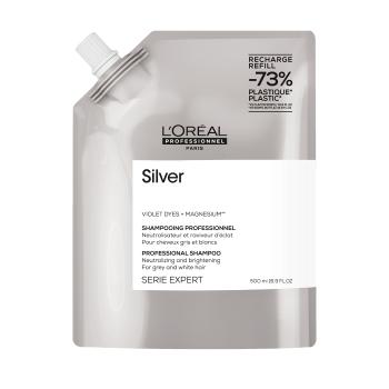 L´Oréal Professionnel Strieborný šampón pre sivé a biele vlasy Magnézium Silver ( Neutral ising Shampoo For Grey And White Hair ) 500 ml - náhradná náplň