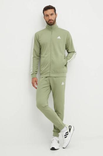 Tepláková súprava adidas Essentials pánsky, zelená farba, JD9859