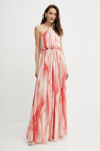 Šaty Elisabetta Franchi ružová farba, maxi, áčkový strih, ABR4752E2