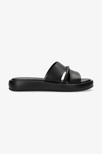 Šľapky Mexx LOTUS II PACHA dámske, čierna farba, na platforme, MI001602251W