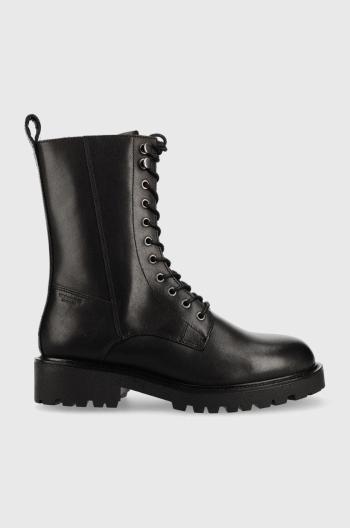 Kožené workery Vagabond Shoemakers Kenova dámske, čierna farba, na plochom podpätku, zateplené