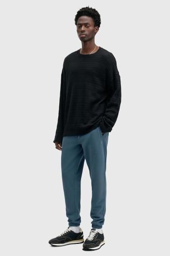 Bavlnené tepláky AllSaints RAVEN SWEATPANT čierna farba, jednofarebné, M031TA