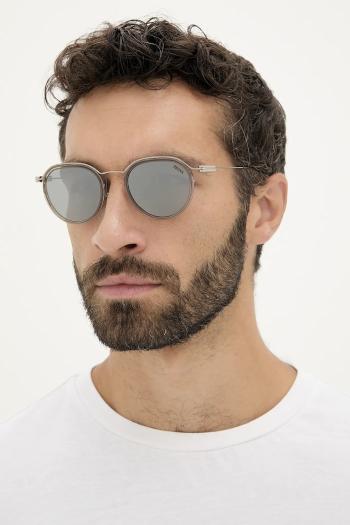 Slnečné okuliare Zegna pánske, béžová farba, EZ0246_5157A