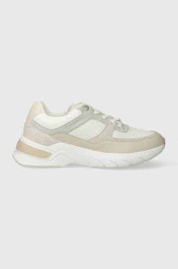 Tenisky Calvin Klein ELEVATED RUNNER - MONO MIX béžová farba, HW0HW01869