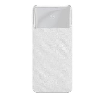 Baseus Bipow külső akkumulátor, 30000mAh, 2xUSB, 1xType-C, 15W, fehér