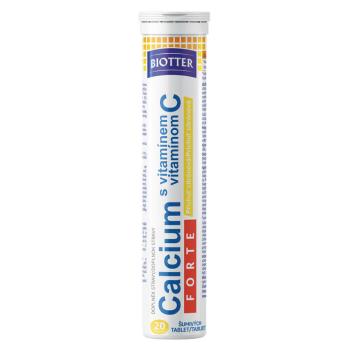 BIOTTER Calcium FORTE s vitamínom C citrón tablety 20 ks