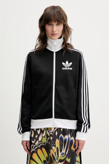 Mikina adidas Originals Classic TT čierna farba, s potlačou, HZ3743