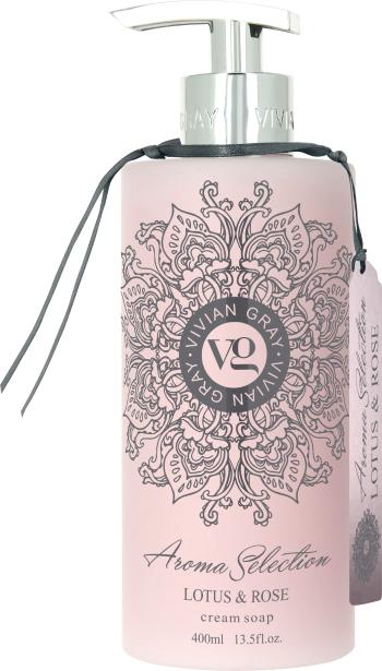 Vivian Gray Krémové tekuté mydlo na ruky Aroma Selection Lotus & Rose (Cream Soap) 400 ml