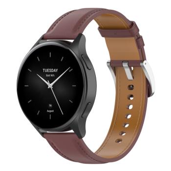 LEATHER Kožený remienok pre Xiaomi Watch 2 tmavohnedý