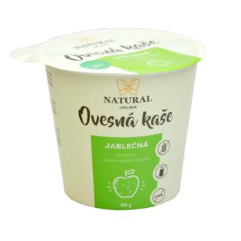 NATURAL JIHLAVA Ovsená kaša jablčná bez lepku natural 80 g