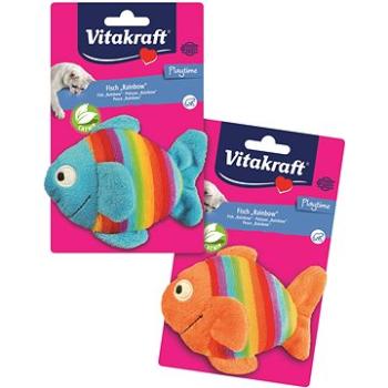 Vitakraft Hračka plyšová rybka s kocúrnikom obyčajným (4008239306753)