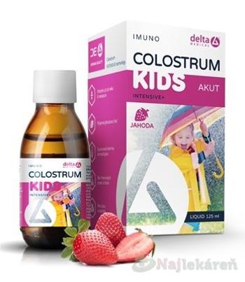 DELTA COLOSTRUM sirup JAHODA KIDS výživový doplnok, 125ml