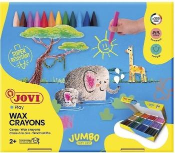 Jovi Jumbo Easy Grip Case Triangular Wax Crayons Voskovky Náhodná farba 300 ks