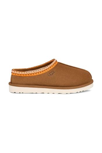 Semišové papuče UGG Tasman hnedá farba, 5950-CRGH