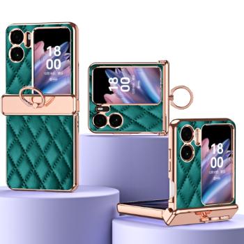 LATTICE RING Ochranný obal s držiakom OPPO Find N2 Flip zelený