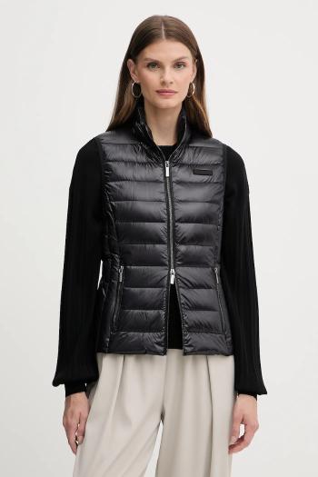 Páperová vesta Armani Exchange čierna farba, prechodná, XW001921 AF18757