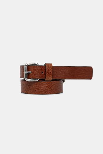 Kožený opasok Weekend Max Mara dámske, hnedá farba, 2515501065600