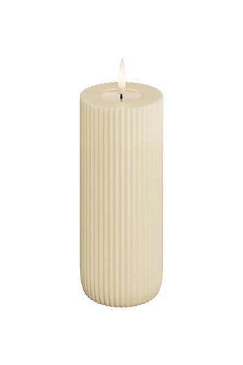 Led sviečka Deluxe Homeart 7,5 x 12,5 cm béžová farba