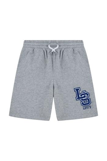 Detské krátke nohavice Levi's MONOGRAM SHORTS šedá farba, 8EM368