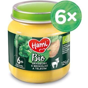 Hami BIO Zemiaky s brokolicou a teľacím mäsom 6× 125 g (5900852054594)