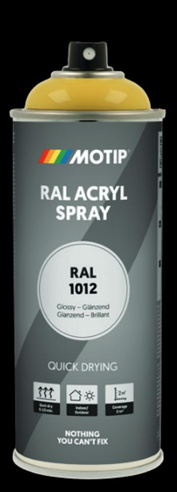 MOTIP INDUSTRIAL - Akrylová farba v spreji 400 ml ral 1016 - sírovožltá