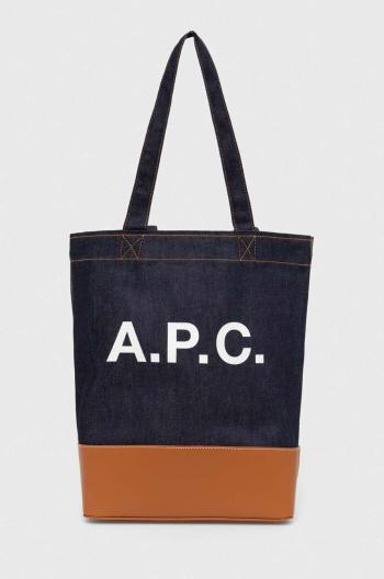 Taška A.P.C. tote axel hnedá farba, CODDP-M61444