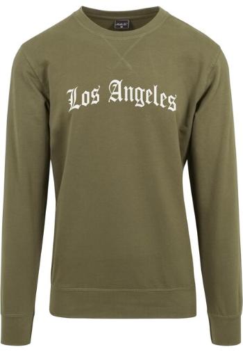 Mr. Tee Los Angeles Wording Crewneck olive