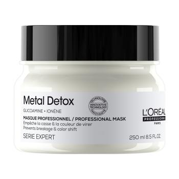 L'Oréal Professionnel Maska pre farbené a poškodené vlasy, pre lesk vlasov, dlhšie trvajúcu farbu, bohatá textúra Serie Expert Metal Detox (Professional Mask) 250 ml