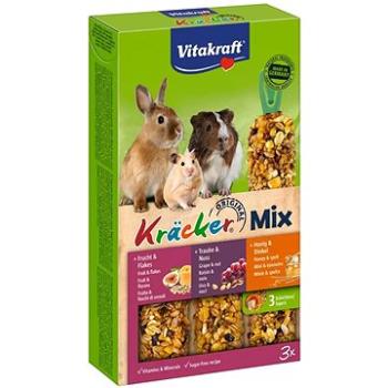 Vitakraft pochúťka pre hlodavce Kräcker Mix ovocie orechy med 3 ks (4008239316370)